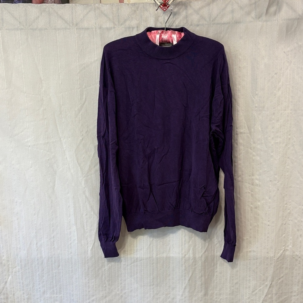 Vintage Silk Blend Turtleneck Sweater